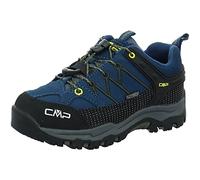 CMP Kids Rigel Low Trekking Shoes WP Mixte Enfant Chaussures de randonnée, Bleu Encre Jaune, 32 EU