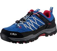 CMP Kids Rigel Low Trekking Shoes WP Mixte Enfant Chaussures de randonnée, Bleu Gris Rouge Cobalto Stone Fire, 29 EU