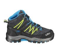 CMP - Kid's Rigel Mid Trekking Shoes Waterproof - Chaussures de randonnée - EU 35 - antracite / yellow fluo