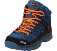 CMP Kids Rigel Mid Trekking Shoes WP Chaussures de randonnée, Bleu-Orange Vif (Dusty Blue-Flash Orange), 33 EU