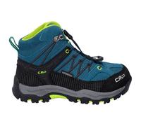 Chaussures CMP Kids Rigel Mid WaterProof bleu noir vert fluo enfant - 29