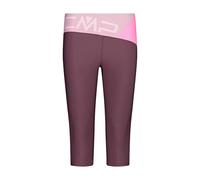 CMP - Legging ¾ élastiqué femme, Prune, XXS