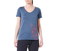 CMP Light Melange T-Shirt avec imprimé Floral pour Femme, Blue Mel.-Corail, 36