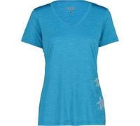 CMP Light Melange t-Shirt with Floral Pattern, Hawaian Mel, 40 Women's