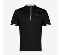 CMP Maillot Cycliste Homme T-Shirt, F.lli Campagnolo 88UL (Noir/Blanc) Demi-Zip