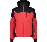 CMP Man Softshell Jacket Zip Hood - Homme - Noir / Rouge - taille 46- modèle 2025