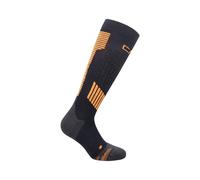 CMP - Men's Graphene ski socks - Chaussettes ski homme B. Blue-Arancio - 43/45