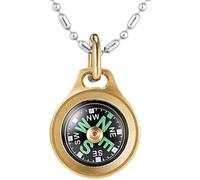 Cmp Mini Boussole En Titane Et Laiton De Luxe Pour Survie, Cadeau De Père À Fils, Cadeau De Remise De Diplôme, Anniversaire