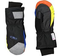 CMP - Mitaines de ski sergé pour enfant, Noir-Royal-Limeade, 4.5