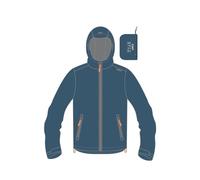 CMP Mixte Enfant Anti-déchirure Pour Avec Capuche Fixe Veste De Pluie, Bluesteel, 152 EU