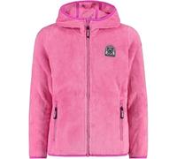 CMP Mixte Enfant Giacca Da Bambina In Pile Highloft Con Cappuccio Fisso Coat, Basic Pink, 110 EU
