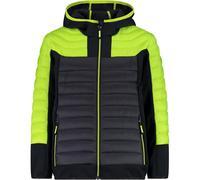 CMP Mixte Enfant Giacca Ibrida Da Bambino Con Cappuccio Fisso Jacket, Acide, 176 EU