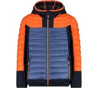 CMP Mixte Enfant Giacca Ibrida Da Bambino Con Cappuccio Fisso Jacket, Orange, 176 EU