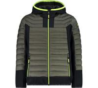 CMP Mixte Enfant Kid Jacket Hood Veste Hybride À Capuche Fixe Pour, Olive, 116 EU