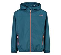 CMP Mixte Enfant Pour Avec Capuche Fixe Veste De Pluie, Bluesteel, 128 EU
