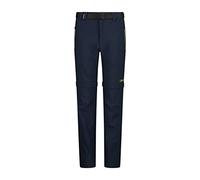CMP Mixte Enfant Pantaloni Zip Off Elasticizzati Da Bambini, B.Blue-Limegreen, 152 EU