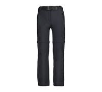 CMP Campagnolo Pantalon convertible Zip-Off stretch Fille Anthracite-Noir 116