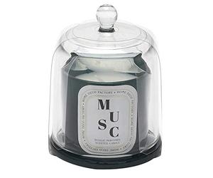 CMP Paris Bougie parfumée Musc Blanc avec Cloche - Bijou Surprise - D 6,8 x H 11 cm