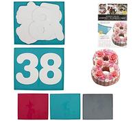 CMP Paris Coffret Number Cake - Silicone - L 41 X 41 Cm X L 35 Cm - Bleu