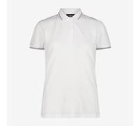 CMP Polo De Femme En Melange Stretch, F. Lli Campagnolo - A001 (Blanc / Gris)