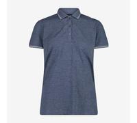 CMP Polo De Femme En Melange Stretch,F. Lli Campagnolo - M926 (Bleu / Blanc/Gris