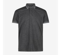 CMP Polo Homme Mélange Stretch U901 (Noir) Boutons Col Classique Regular