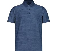 CMP Polo Melange Stretch, Homme, Polo Mélange Stretch Jersey Taille B Bleu Melange M862, 39T5817_M862_58, Bleu, 58