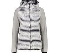 CMP Printed Highloft Jacket Veste Fleece, Bone, 50 Femme