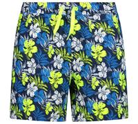 CMP - Printed Shorts - Short de bain - 50 - navy / cyano / yellow fluo
