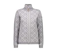 CMP Pull tricoté avec Fermeture éclair Femme, Gris M, 48