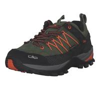 CMP Rigel Low Trekking Shoes WP Homme Chaussures de randonnée, Gris Foncé Orange Vif Torba Flash Orange, 47 EU