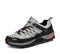 CMP Rigel Low Trekking Shoes WP Homme Chaussures de randonnée, Gris Noir Cemento Nero, 46 EU
