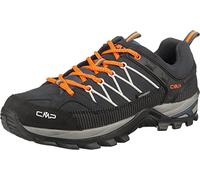 CMP Rigel Low Trekking Shoes WP Homme Chaussures de randonnée, Gris Orange Vif Antracite Flash Orange, 39 EU