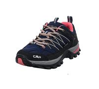 CMP Rigel Low WMN Trekking Shoe WP Femme Chaussures de randonnée, Bleu Rose Corail, 36 EU