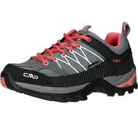 CMP Rigel Low WMN Trekking Shoe WP Femme Chaussures de randonnée, Gris Rose Corail, 38 EU