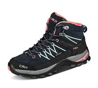 CMP Rigel Mid Trekking Shoe WP, Chaussures de Marche Femme, B Blue Giada Peach, 43 EU