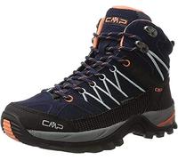 CMP Rigel Mid Trekking Shoe WP, Chaussures de Marche Femme, B Blue Giada Peach, 44 EU