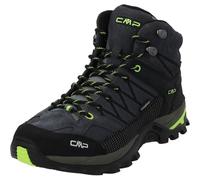 CMP Rigel Mid Trekking Shoes WP, Walking Shoe Homme, Grey-Yellow Fluo, 43 EU, Grey Yellow Fluo, 43 EU