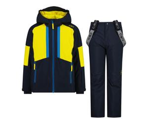 CMP Set sci da bambino in twill Giacca con cappuccio e pantalone bambino yellow