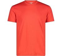 CMP Short-Sleeved Piquet T-Shirt, Fire, 50 Men's