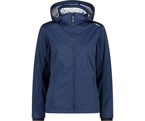 CMP Softshell Long Fit Jacket, Woman, Blue-Glace, 46