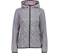 CMP Strick Fleece Jacke Veste Femme, Argento-Antracite, 36