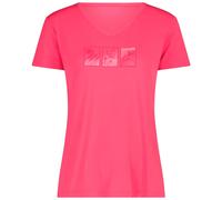 CMP - Women's T-Shirt V-Neck - T-shirt technique - 38 - pink fluo