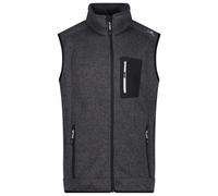 CMP - Vest Jacquard Knitted - Polaire sans manches - 50 - nero / glacier