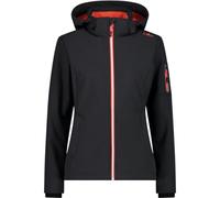 CMP - Veste à capuche zippée pour femme, Anthracite-Coquelicot, S
