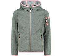CMP - Veste en Knit-Tech pour Enfants avec Capuche Fixe, Salvia-Jade, 116