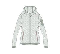 CMP - Veste en Knit-Tech pour Femme avec Capuche Fixe, Jade-Blanc, 44