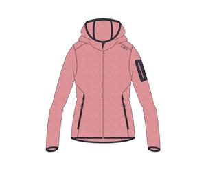 CMP - Veste en Knit-Tech pour Femme avec Capuche Fixe, Orchidée-Lotus, 40