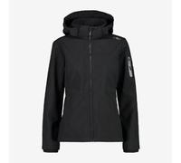 CMP Veste En Softshell Avec Capuche Détachable, Femme - U901 (NOIR)