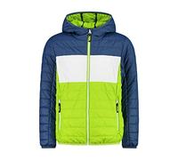 CMP - Veste enfant à capuche fixe, Vert citron-Bleu poussiéreux, 176